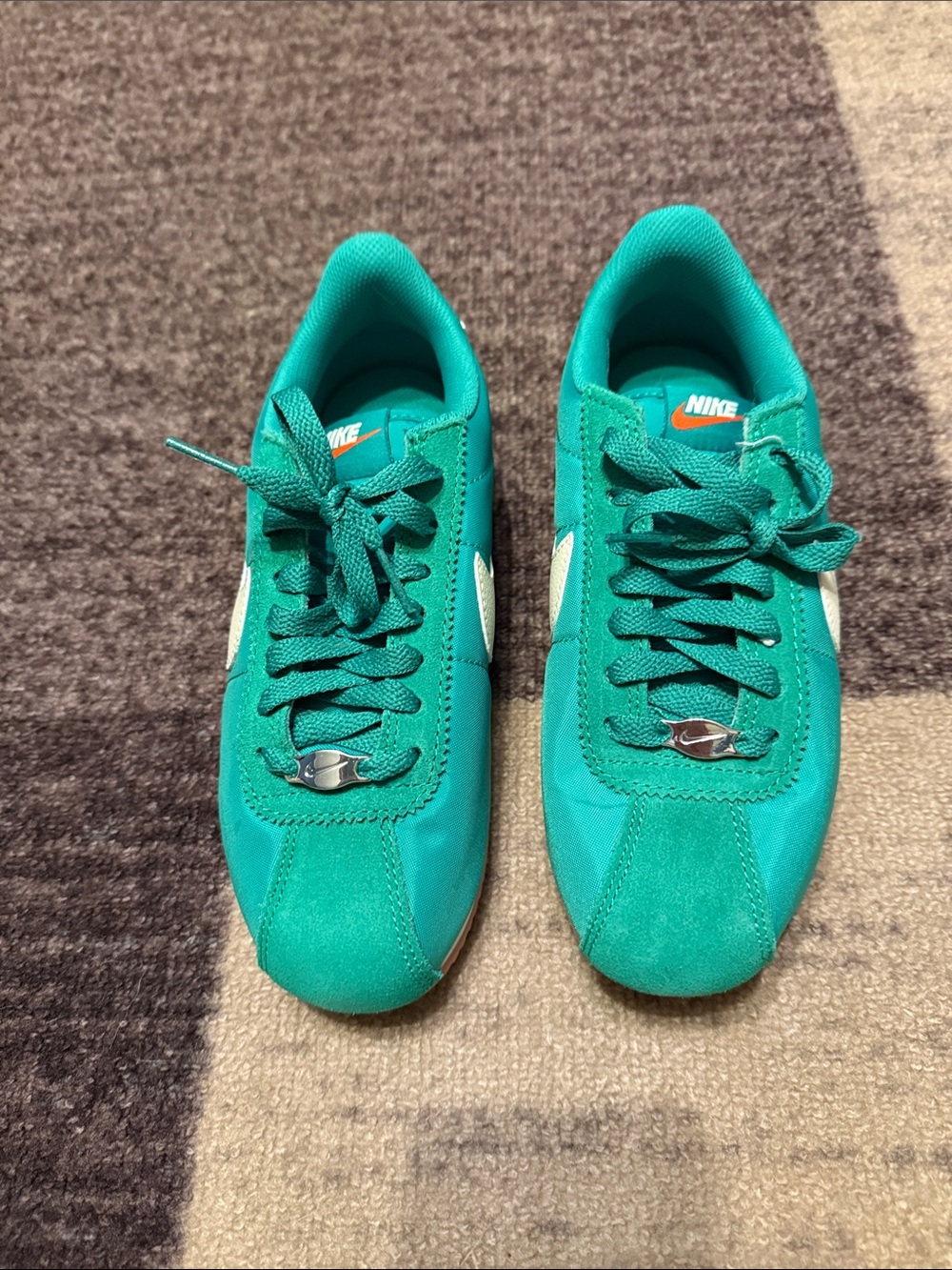 Nike Green  Low-Top  Cortez Sneakers